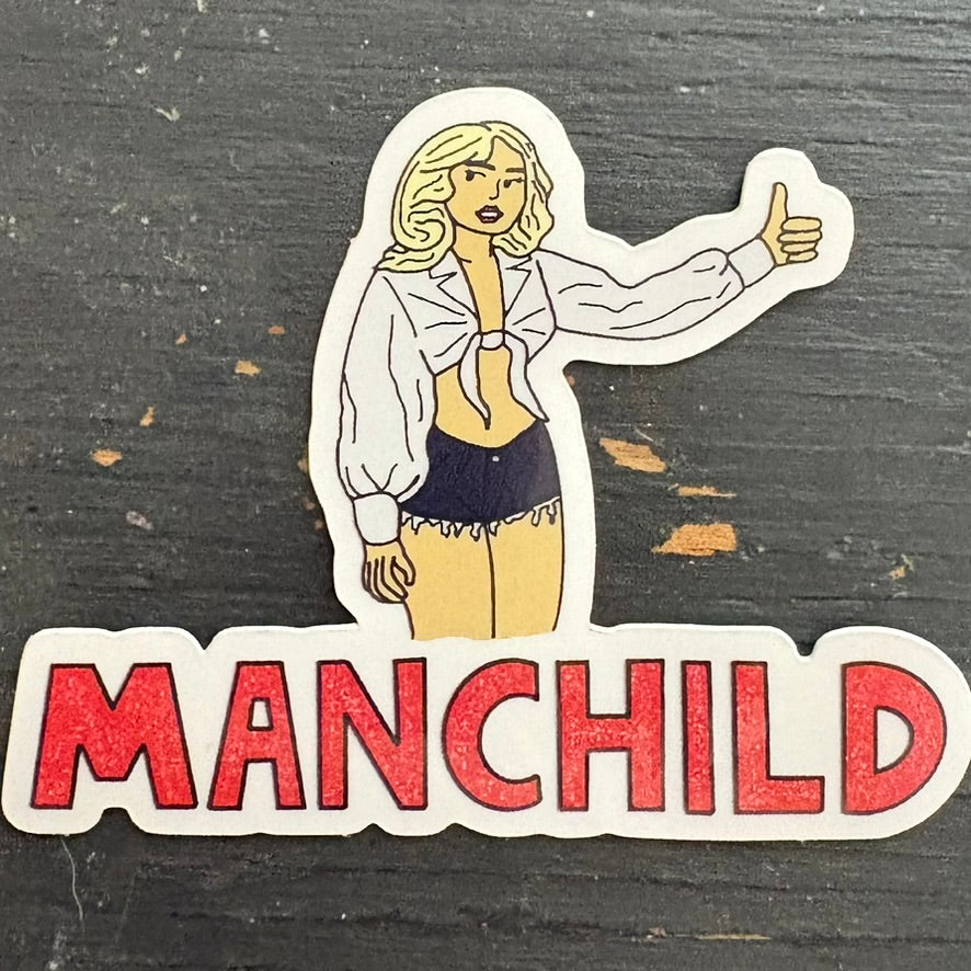 Sabrina Carpenter Manchild Sticker