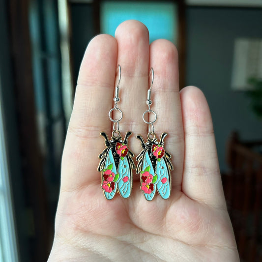Floral Fly Earrings