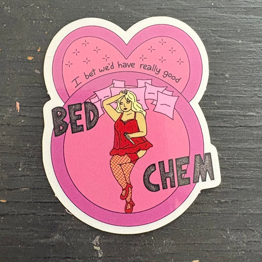 Sabrina Carpenter Bed Chem Sticker