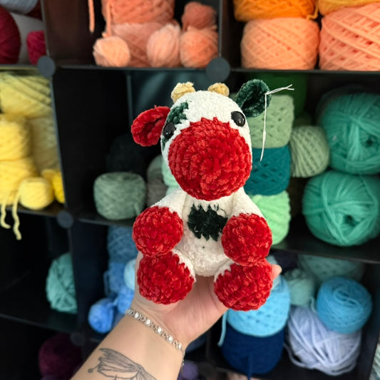 Crochet Christmas Cow