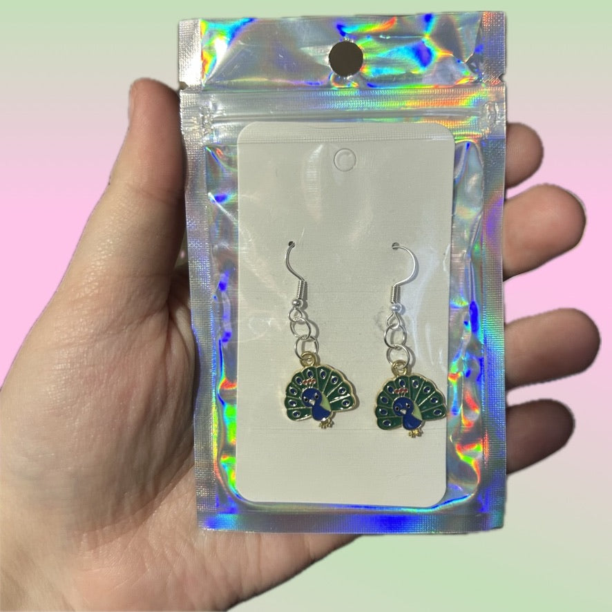 Peacock Earrings