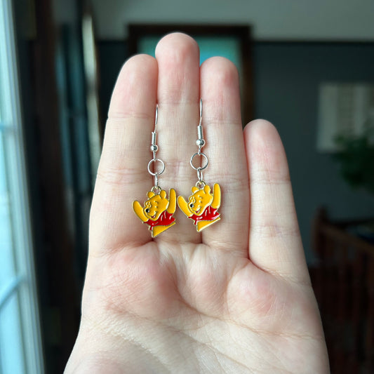 Whinnie The Pooh Earrings (Small)
