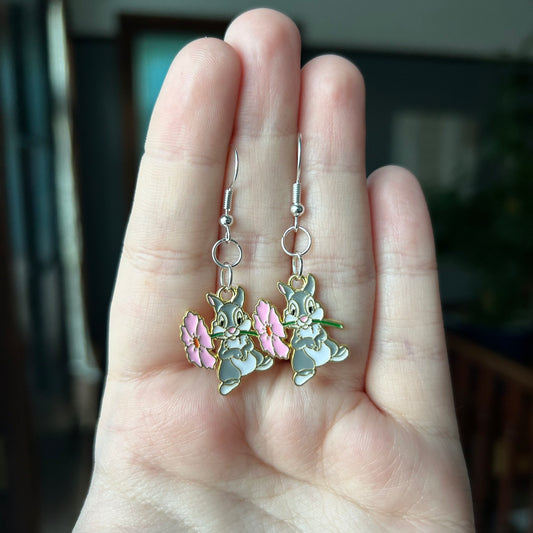 Thumper & Flower Earrings