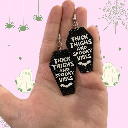 Thick Thighs & Spooky Vibes Earrings