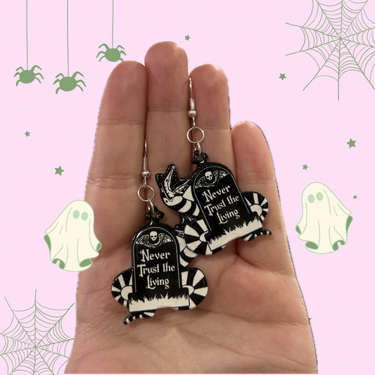 Never Trust the Living Earrings (Beetlejuice)