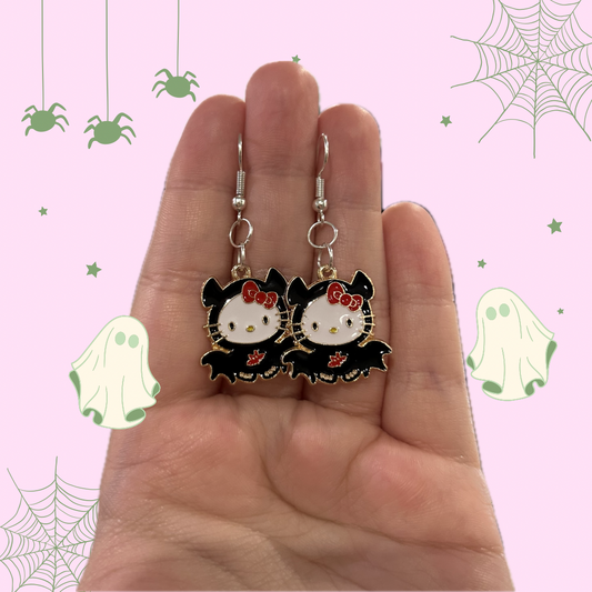 Hello Kitty Bat Earrings