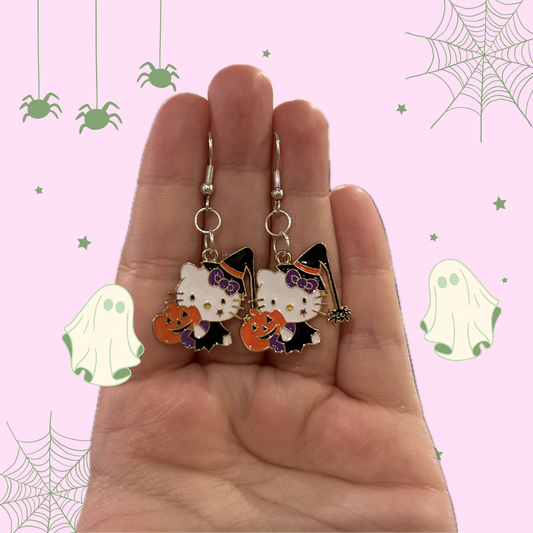 Halloween Hello Kitty Earrings