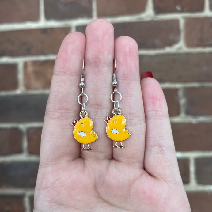 Orange Chick Earrings