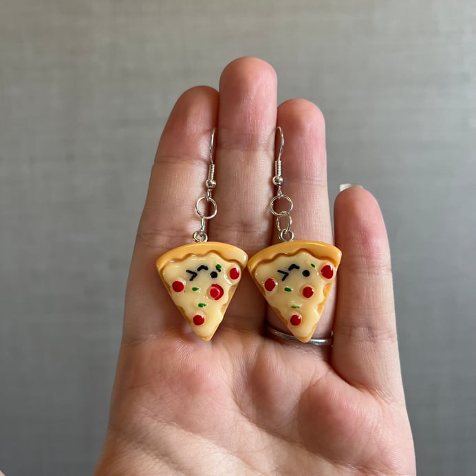 Pizza Earrings